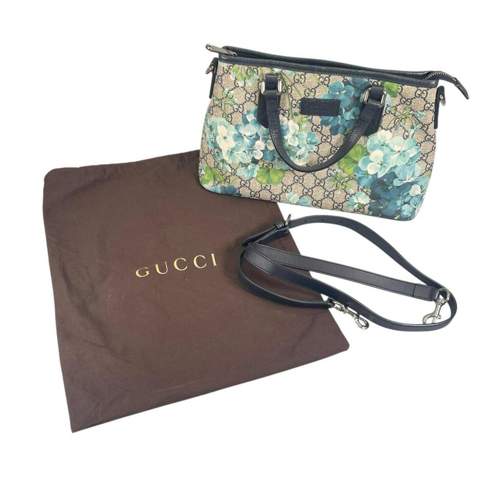 GUCCI GG Blooms 429019 Floral/Botanical Handbag, Canvas, Beige, Women's - Picture 15 of 15